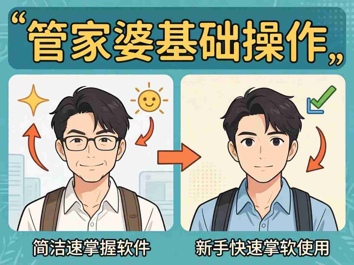 管家婆基础操作视频 零基础入门教程 新手快速上手软件实操指南