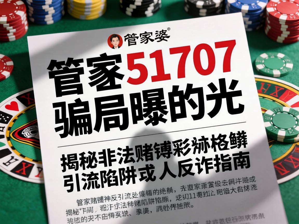 澳门管家婆51707骗局曝光:揭秘非法赌博引流陷阱的反诈指南