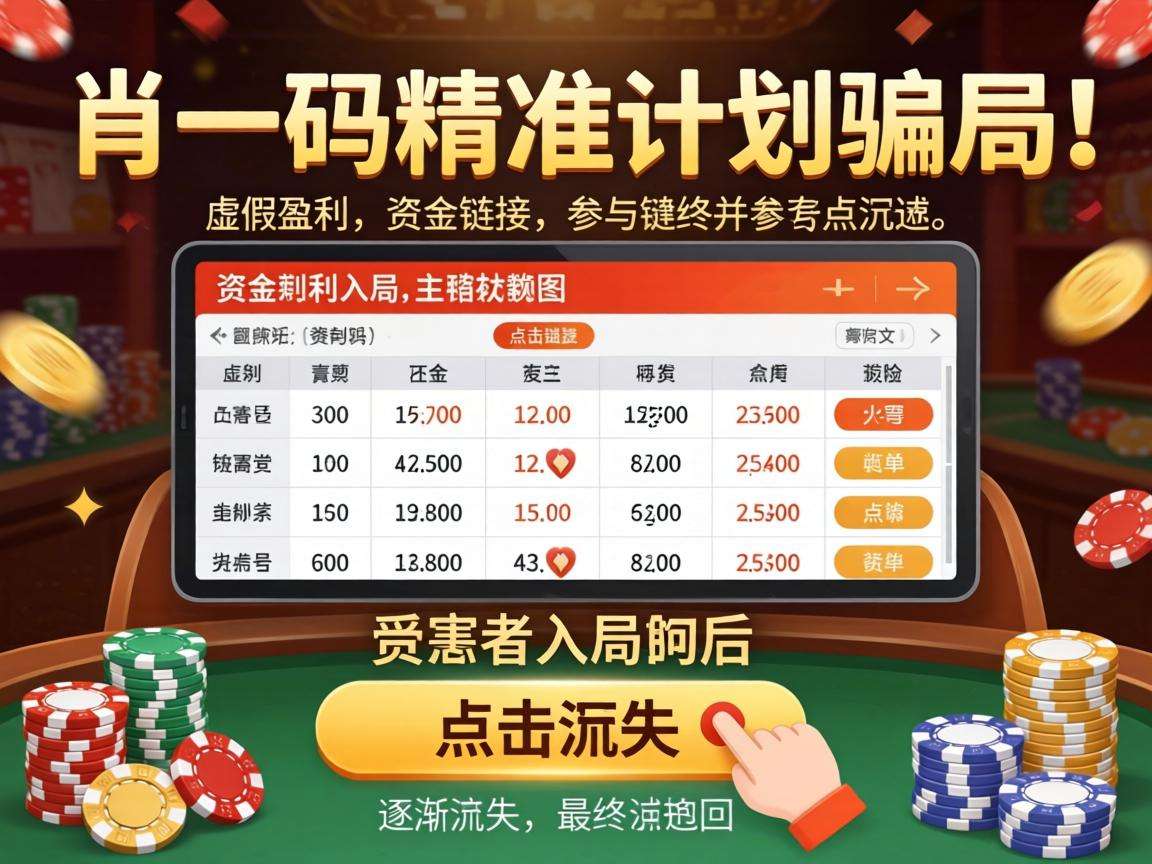 警惕澳门一肖一码精准计划骗局,这是典型的涉赌引流诈骗陷阱