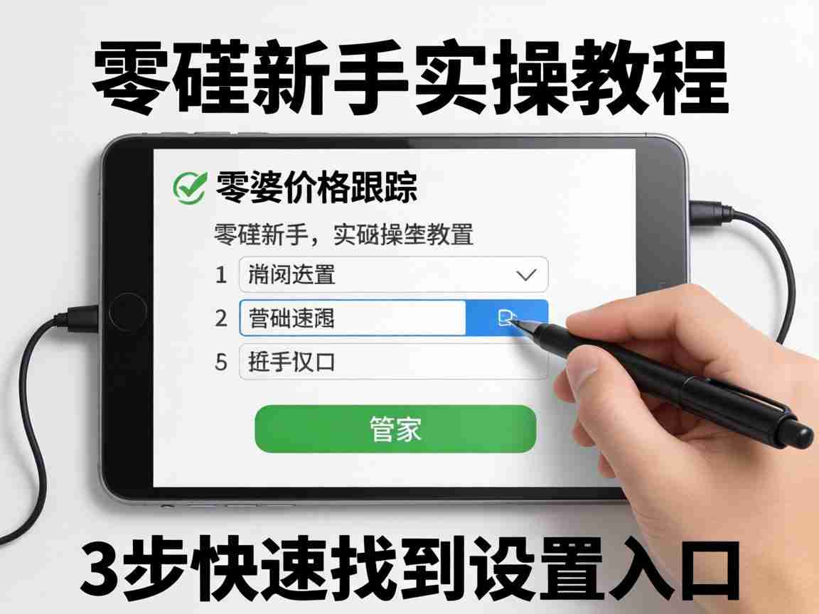 管家婆价格跟踪在哪里设置 零基础新手实操教程 3步快速找到设置入口