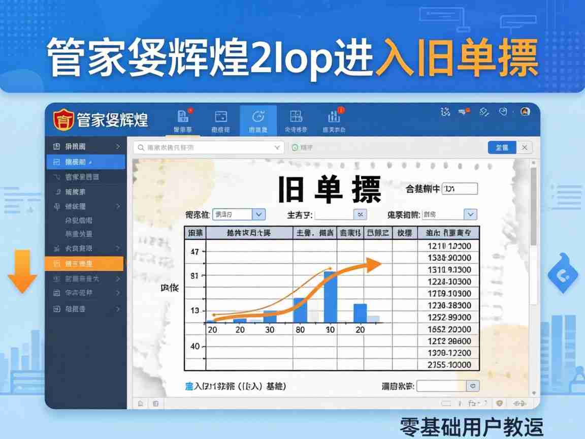 管家婆辉煌2top 旧单据导入操作教程 零基础新手数据迁移实操指南