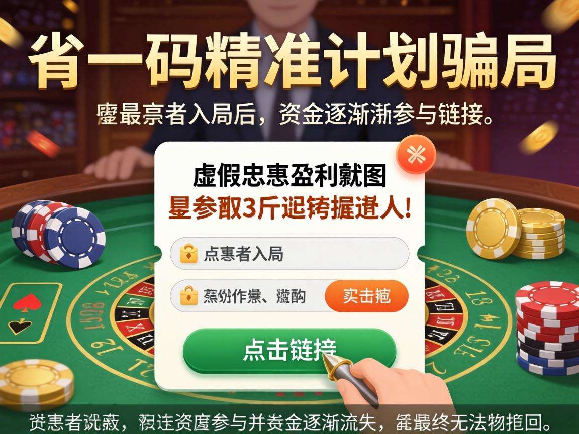 警惕澳门一肖一码精准计划骗局,这是典型的涉赌引流诈骗陷阱