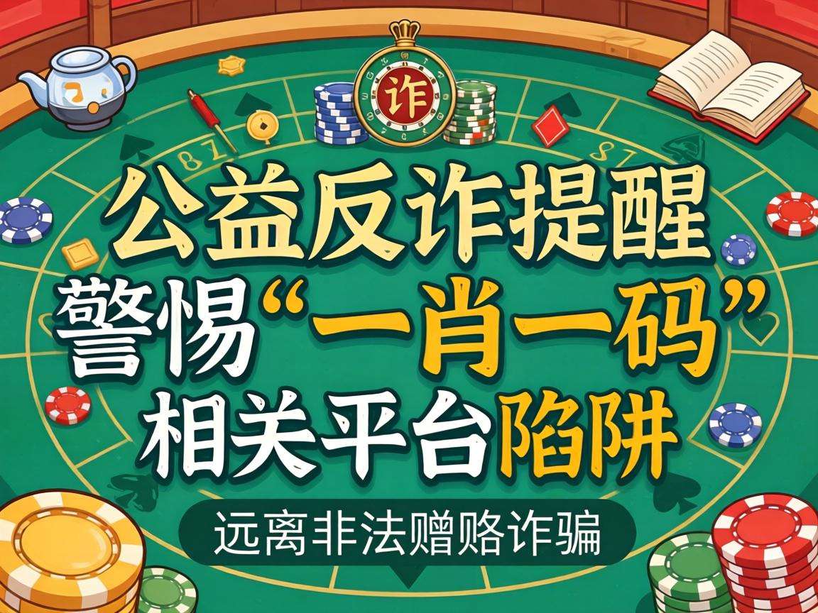 警惕“一肖一码”相关平台陷阱,公益反诈提醒你远离非法赌博诈骗