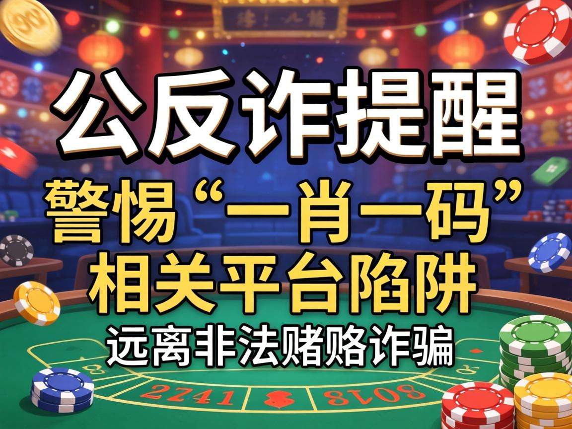 警惕“一肖一码”相关平台陷阱,公益反诈提醒你远离非法赌博诈骗